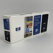 HP C4950A 81 Black Printhead Cleaner Designjet 5000 5500 New  OEM Box Sealed 08 picture