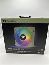Thermaltake Ct140 Ex Argb Sync Pc Cooling Fans Matcha Green Sealed 3 Pack picture