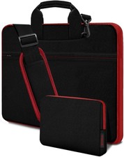 Durable Shockproof Briefcase for 17-17.3 inch Laptops, Multi-Pocket Shoulder Bag picture
