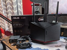 ASUS RT-BE86U BE6800 WiFi 7 Dual Band Router AiMesh 10G Open Box Complete picture