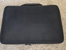 Khanka Hard Sided Case For Tablet/Laptop, zipper close, handle to carry, black picture