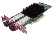 NEW Dell Emulex LPe35002 Dual Port 32Gb FC SFP+ Host Bus Adapter HBA LP HH 5KW3M picture