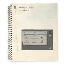 Apple Macintosh Utilities User's Guide 1988 Vintage Spiral Bound 030-3283-A picture