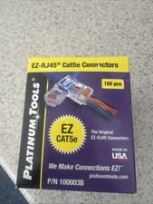Platinum Tools EZ-RJ45 Cat5e Connector 100003B 100 Piece Box picture