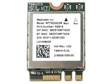 MEDIATEK MT7922A22M WIFI 6E M.2 2230 BLUETOOTH 5.2 CARD RZ616 0C011-00281200 picture