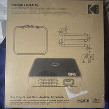 Kodak Luma 75 Desktop Projector Kit w/ Overhead Tripod HDMI DLP picture
