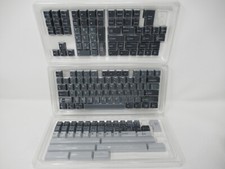 182 PCS Dark Gray/Gray Grey Keycap Set Vintage Keycaps Mechanical Keyboard picture