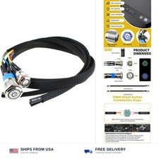 Chassis switches metal button 12mm 16mm PC desktop computer 4 pin ATX 220V picture