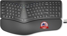 Teclado dividido ergonómico inalámbrico con modo dual 2.4G y función Bluetooth picture