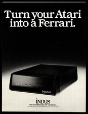 Vintage INDUS GT Turn Your Atari Into A Ferrari Promotional Tri-Fold Brochure picture
