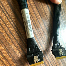 SFF-8654 to SFF-8654 1:1 Braided Cable 0.75m Black CAB-8654/8654-8I picture