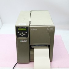 Zebra Stripe S4M00-2001-0200T Thermal Label Printer Print Tested As-Is T5-E17 picture