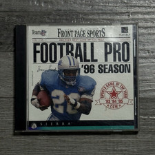 Front Page Sports Football Pro ’96 Season PC CD-ROM Barry Sanders game Untested picture