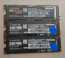 *LOT OF 3* Samsung 500GB V-NAND NVMe M.2 2280 SSDs | See Photo picture