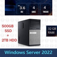 Dell QUAD CORE 32GB RAM 500GB SSD + 2TB HDD Window server 2022 picture