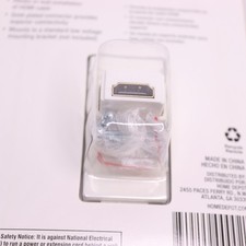 Commercial Electric HDMI Wall Plate White 1-Gang 146022 picture