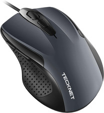TECKNET USB Wired Mouse, 6-Button Corded Computer Mouse with 4 Adjustable DPI, O picture