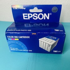 Epson T001 Color Ink Cartridge for Stylus Photo 1200 Printer EXPIRED 2005 picture