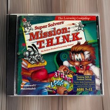 Vintage Super Solvers Mission: T.H.I.N.K Educational PC CD-ROM game Windows/Mac picture