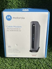 Motorola Model MB8600 DOCSIS 3.1 Cable Modem Black W/ Power Supply picture