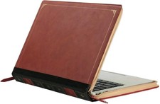 PU Leather Laptop Sleeve Bag, Protective Zippered Case Cover for MacBook Air 15 picture