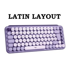 Logitech POP Keys Wireless Bluetooth Mechanical Keyboard (Cosmos) (Latin Layout) picture