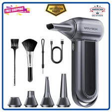 WOLFBOX Compressed Air Duster 150000RPM Turbo Fan 3-Gear Electric Keyboard Cl... picture