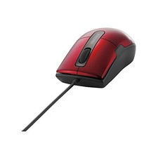Buffalo BUFFALO Wired BlueLED Mouse Quiet 3 Buttons Small Red BSMBU26SSRD picture