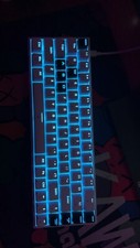 wired 65% Gaming Keyboard. Customized With Corsair Keys. Cherry MX Blue Clicky. picture