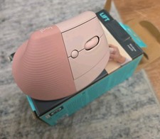 Logitech Lift Wireless Vertical Ergonomic Mouse Pink New Open box picture