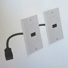 Cable Matters HDMI to HDMI Wall Plate White 2 Pack Universal 800031x2 picture