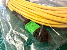 MOLEX QSFP MPO/MTP Female 8F Fiber Optic Trunk Patch Cable,Singlemode OS2 Yellow picture