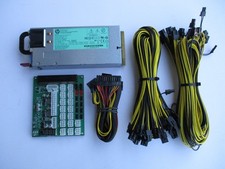 HP 1200 Watt Platinum All-In-One GPU Mining Rig Power Supply Kit ZSX picture