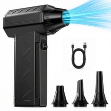 Electric Air Duster 110000RPM, Rechargeable Mini Air Blower with 3 Speed Setting picture
