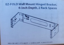 ICC ICCMSABR62 Bracket Wall Mount Ez-Fold 6In.  Deep  2U Rack space picture