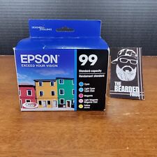 5-PACK EPSON GENUINE 99 Standard COLOR INK Exp 2024 New Sealed  picture