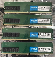 *TESTED&WORKING*64GB(4x16GB) Crucial DDR4-3200 UDIMM 1.2V CL22 CT16G4DFRA32A RAM picture