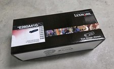 Genuine Lexmark E260A41G Black Toner Cartridge - New Sealed  picture