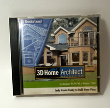 Broderbund 3D Home Architect Deluxe 3.0 CD for Windows 95/98/ME/2000 English picture