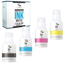 4-Pack Compatible GI-26 Ink Bottles for Canon MAXIFY GX6020 GX7020 picture