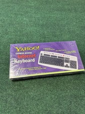 Yahoo Direct Access Internet Keyboard Vintage 1999 for PC PS2 Rare Y2K SEALED picture