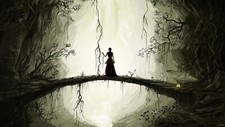 Landscape forest dark fantasy girl art nature women Custom Gaming Mat Desk picture