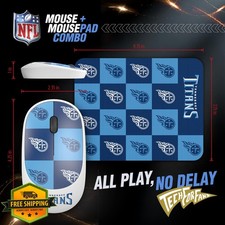 SOAR NFL Wireless Mouse and Mouse Pad Checkered picture