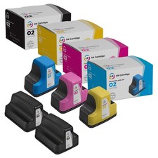 LD Reman Replacements for HP 02 5PK: C8721WN C8771WN C8772WN C8773WN picture