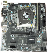MSI H110M ECO Motherboard Celeron 4400 8gb DDR4 DVI+HDMI Mainboard WITH IO #73 picture