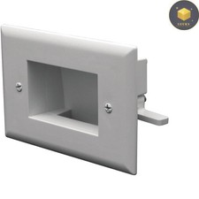 Sleek Flat Panel Cable Organizer Kit - Wall Plate Pass Through for Home Theaters picture