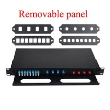 1U Sliding Drawer 12Port 24Core Fiber Patch Panel ODF Full Loaded SC FC LC SM picture