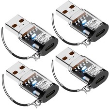 4Pack USB Adapter,USB C Female to USB 3.2 Revolution Adapter,Type C to USB A ... picture