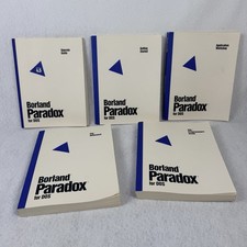 Vintage Borland Paradox for DOS Version 4.5 Manual Lot (Set of 5) picture