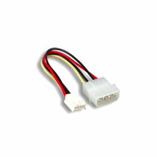 Kentek 6 Inch Molex 5.25 Male to 3.5 Floppy Female PC Power Cable 4 Pin LP4 FDD picture